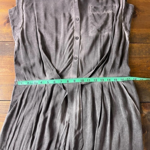 Soft Surroundings Camilla Wide Leg Soft Gray Jumpsuit Women's Large *TINY FLAWS - Picture 10 of 12